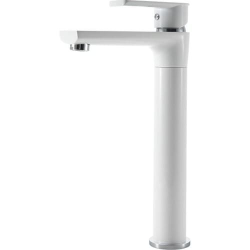 White Home Deck Wall Mount Straight Basin Tap Set Bathroom Accessories Bath Shower Bathtub Faucets Kitchen Sink Faucet Kitchen