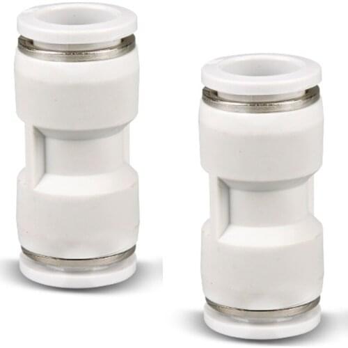 Air Pneumatic Push in Connect Fitting OD Tube Equal Straight Union Connector 4-16mm Gas Connector Slip Lock Quick Coupling