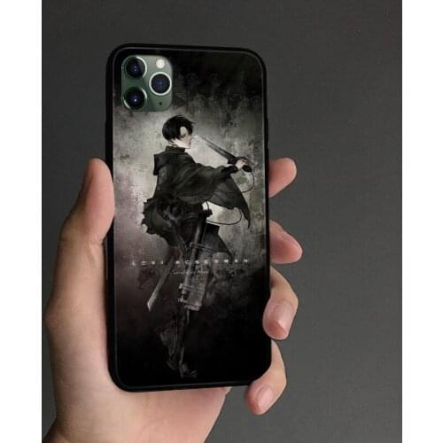 Levi Ackerman anime Phone case cover shell For iPhone SE 6s 7 8 Plus X XR XS 11 Pro Max Samsung S Note 8 9 10 20 Plus ultra