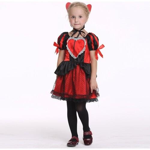 New Arrival Children Halloween Queen Cosplay Costume Party Kids Anime Role Playing Festival Performance Costumes Dance Clothes