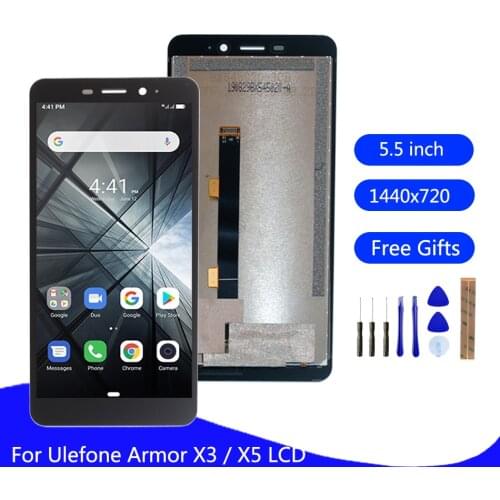 Original For Ulefone Armor X3 X5 LCD Display Touch Screen Assembly For Ulefone Armor X5 Screen LCD Display Repair Parts