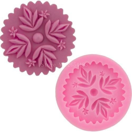 DIY Flower & Leaf Fondant Soap 3D Silicone Cake Mold Cupcake Jelly Candy Chocolate Decoration Baking Tool Moulds FQ2973
