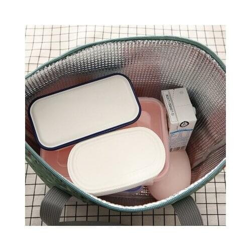 Leisure home waterproof folding portable lunch box bag thickening lunch box bag large insulation bag lunch with lunch bag