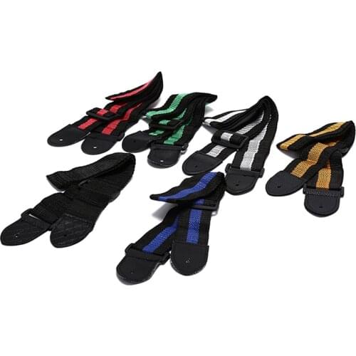 IRIN 1Pc 125.5cm Acoustic Electric Guitar Strap Guitar Bass Nylon Adjustable Belt Guitar Strap Adjustable Length Random Color