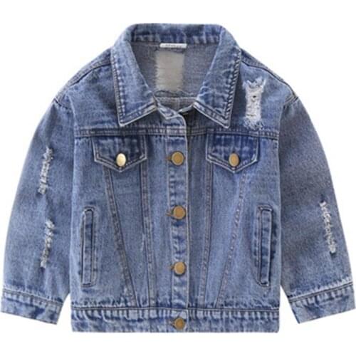 Longqibao Denim Jackets For Girls