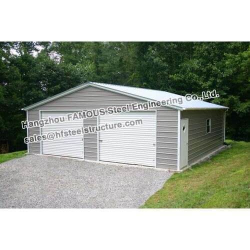 Prefabricated steel structure garage for cars parking