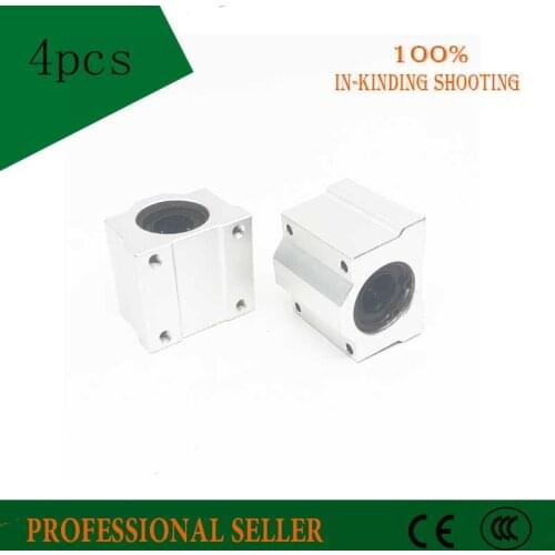 Free Shipping 4pcs SC10UU SCS10UU Linear motion ball bearings slide block bushing for 10mm linear shaft guide rail