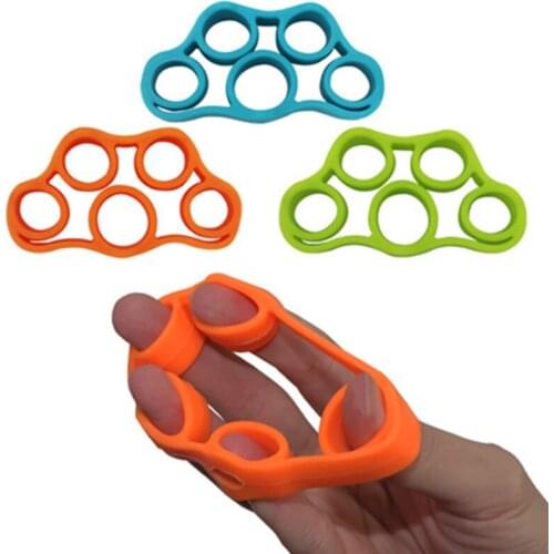 Finger Rally Silicone Finger Trainer Five-finger Resistance Band Silicone Finger Rally Ring Exercise Hand Fitness Equipment