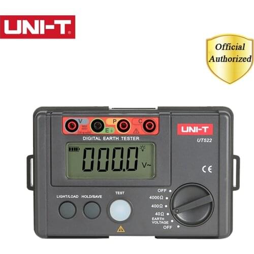 UNI-T UT522 Digital Earth Ground Resistance Tester AC Earth Insulation Resistance Tester