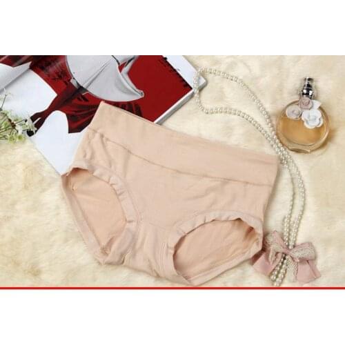 Womens abdomen drawing bamboo fibre briefs trigonometric panties female panties mid waist multicolors wholesales discount