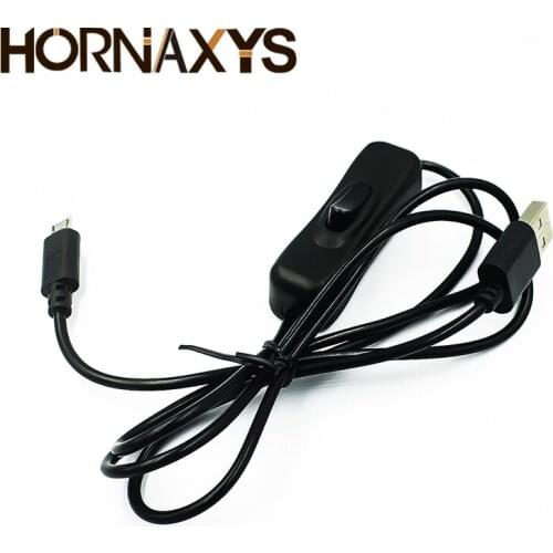 1M Micro USB Power Supply Charger Cable 1 M Wire With ON/OFF Switch Cable For Raspberry Pi