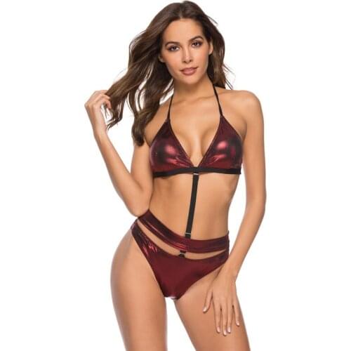 Women Sexy Split Bikini Swimsuit Smooth Strap Bathing Suits Beach Wear Bikini Two Piece Set