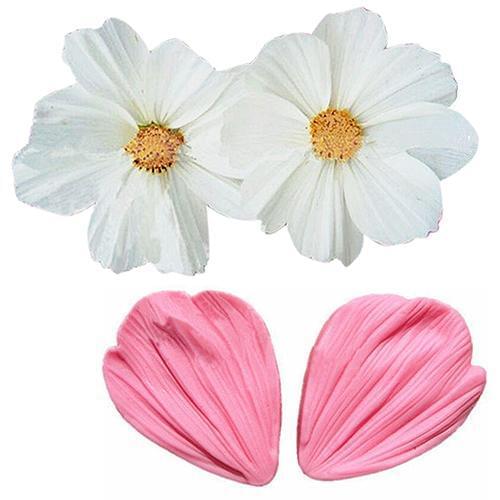 1 Pair Pink 3D Flower Petals Fondant Cake Mold Decoration Chocolate Moulds