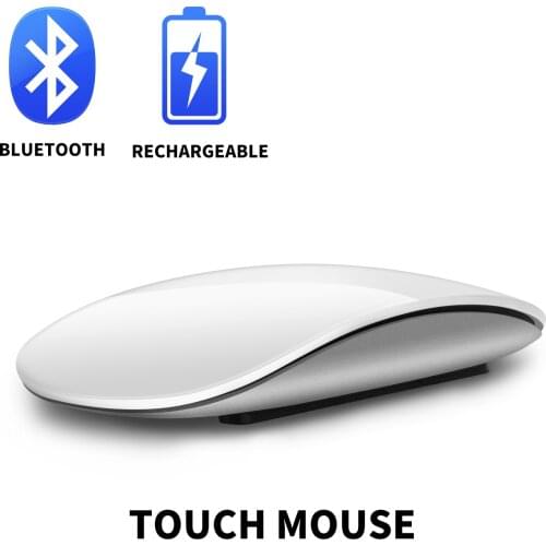 Bluetooth Wireless Arc Touch Magic Mouse Ergonomic Ultra Thin Rechargeable Mouse Optical 1600 DPI Mause For Apple Macbook Mice