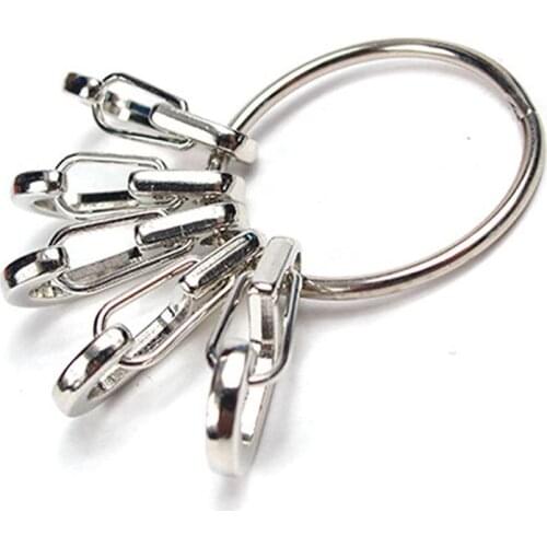 Key Rings Metal Blank Keyring Keychain Split Ring Keyfob Key Rings Chains DIY Holder Outdoor Accessories Women Men Key