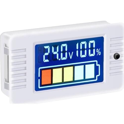 0-100v Color LCD Digital Voltmeter Panel Meter Electric Battery Tester Lithium Lead-acid Battery Meter