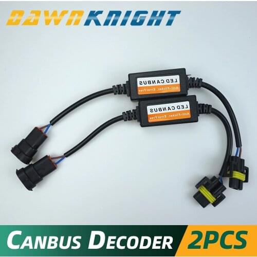 DAWNKNIGHT H7 LED H1 H3 H4 H8 H11 9005 9006 9012 H13 9004 9007 Canbus Decoder The Capacitor Filter Eliminate Radio Interference