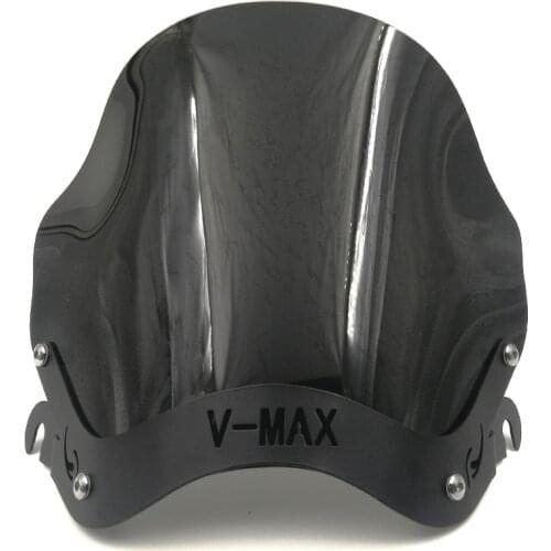 Motorcycle Windscreen Windshield Deflector w/ Mount Bracket For Yamaha VMAX1200 V-MAX 1200 VMAX 1200 Big Diavel 1985-2007
