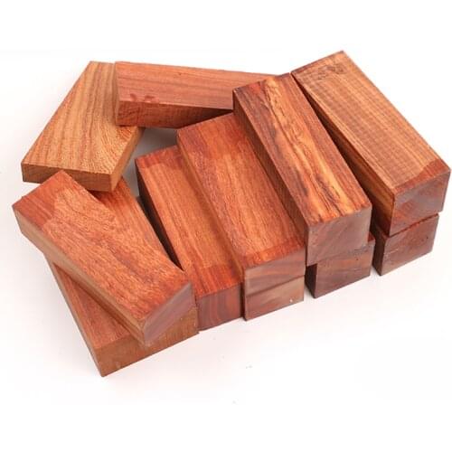 AfricanPadauk sandalwood wood Knife Slingshot handle wood DIY woodwork Crafts More size choose- 1 piece block