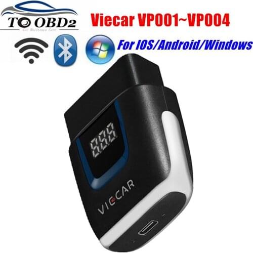 VIECAR Diagnostic V2.2 VP001 VP002 VP003 VP004 WIFI/Bluetooth/Type-c Scanner Elm327 PIC18F25K80 OBD2 Code Reader For IOS/Android