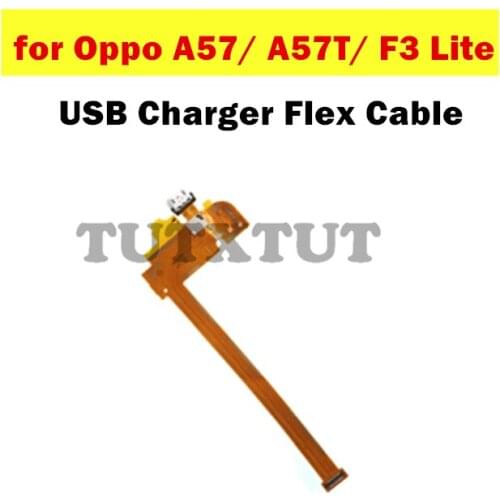 For oppo A57/ A57T/ F3 Lite USB Charger Dock Connect Earphone Jack Connecting Charging Flex Cable Repair Spare Parts Test