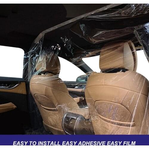 Taxi Isolation Car Protective Isolation Film Taxi Driver Cab Film Transparent Film Anti-fog Self-adhesive Partition Curtain