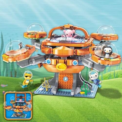 Creator Ideas City Les Octopus Octopod Octonauts Cartoon Building Blocks Model Sets Kids Toy Compatible Duplo ENLIGHTEN