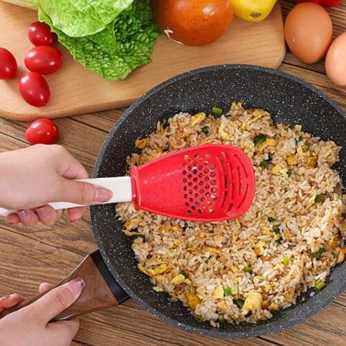 Grinding Mashed Colander Multifunctional Draining Spoon Household Potato Cooking Vegetable Shovel Kitchen Gadget