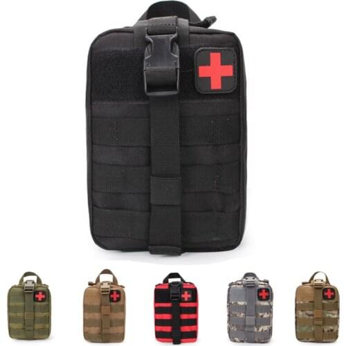Multifunctional Waist Pack Camping Climbing Emergency Molle Survival Kits Outdoor Travel First Aid Kit Tactical Medical Bag