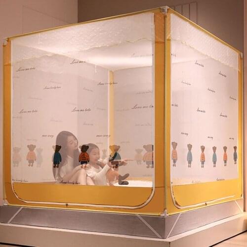 Frame Mosquito Net for bed , Canopy Bed Curtains, Mosquito-proof Cloth Foldable, Bed Canopy for adult Kids Toddlers, Bedroom Dec