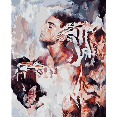 Outskirt Foto Olieverfschilderij Van Nummers Set Gift Paint by Number CanvasGift Home Decor Modern Wall Art picture 40X50Cm