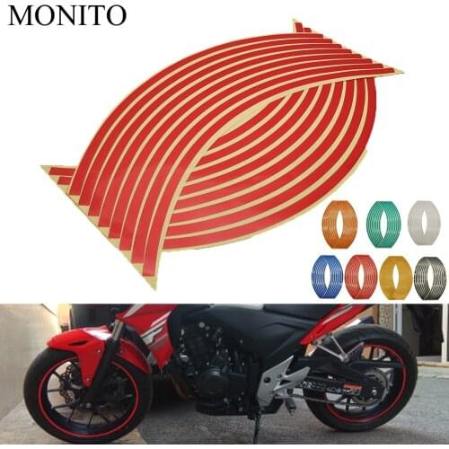 Motorcycle Wheel Sticker Reflective Decal Rim Tape Strip For Gas Gas EC2T FSE FSR EC300 EC250 EC 250 300 EC250 EC300 Accessories