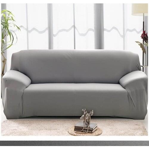 2018simple new solid color stretch sofa cover full cover all-inclusive fabric non-slip sofa cover pet anti-bite cover towel CZ80