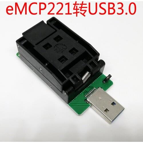 Programming read / write IC sockte for emcp221 to USB test stand bga221 flip burning stand