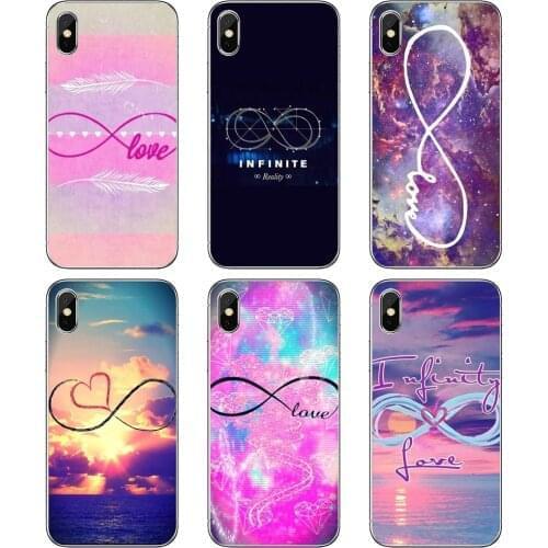 For Sony Xperia XA Z3 Z5 XZ1 XZ2 Z Z1 Z2 compact M2 M4 M5 C4 C6 E3 T3 Infinity-logo-love Silicone Skin Case