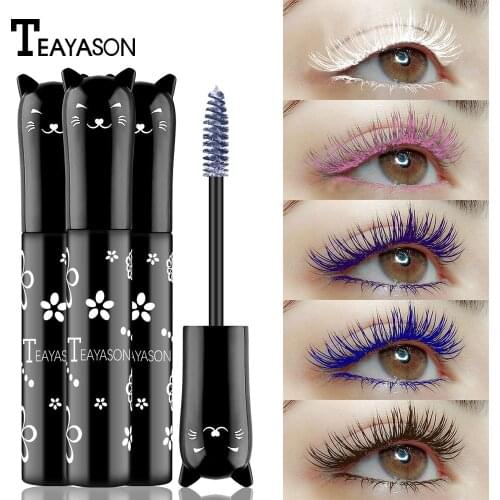 TEAYASON Color Mascara Thick Long Curly Quick-drying Nude Makeup Natural Makeup Long-lasting Not Easy To Smudge Eye Makeup