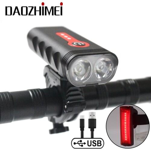 5000 Lumen USB Bike Light Waterproof Multi-function Built-in Front Light Charging Bicycle Lamp Flashlight Cycling Front Light