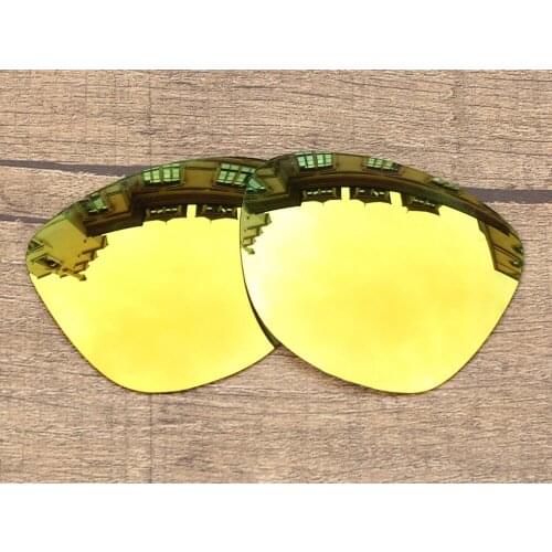 Vonxyz 24K Mirror Polycarbonate Replacement Lenses for-Oakley Frogskins Frame