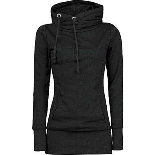 Women Hoodies Casual Black Plus Size Gothic Hooded Autumn Top High Street Female Fashion Spring Sweatshirts Autumn