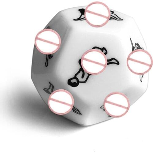 Adult Sex Dice 12 Erotic Craps Erotic Poses Couple Funny Sexy Love Toy Night Bar Sexy Romance Humour Gambling Adult Games 1PCS