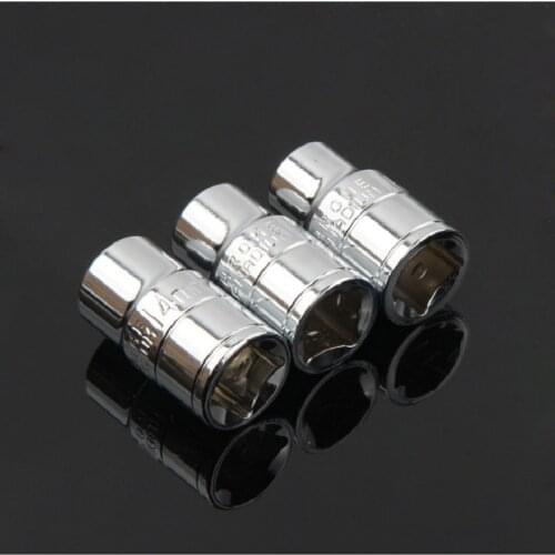 11PCS/Set 1/2 inch hexagon Socket Wrench Head Sleeve 10-24mm Ratchet Socket Wrench Spanner Repair Tool Chrome vanadium alloy