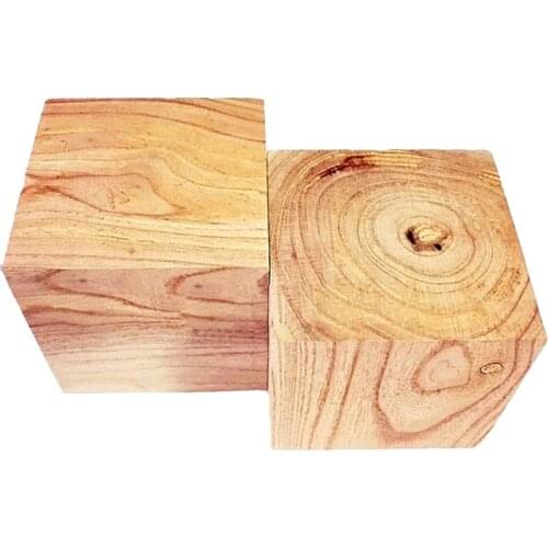 2pcs 80*80mm Basswood Model Wooden Blocks Solid Cube Wooden Blocks Block Square Blocks DIY Square Wood Cubes