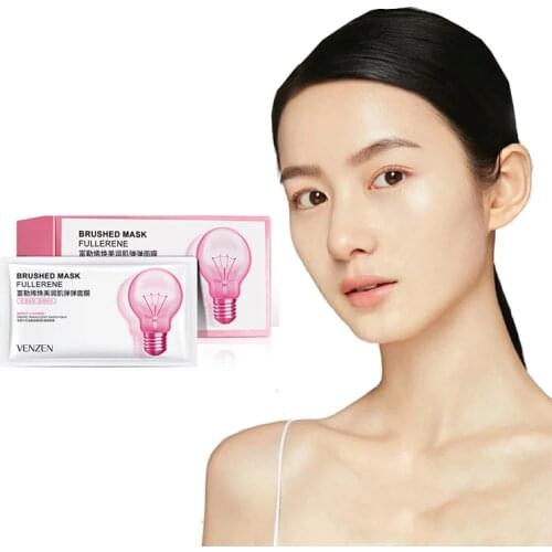 30pcs Fullerene Moisturizing Sleep Mask Hyaluronic Acid Tender Elastic Skin Nourishing Anti-Aging Oil-Control Whiten Skin Care