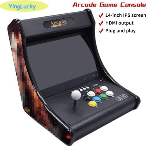 Pandora Box 14 " IPS Arcade Bartop Cabinet 8000 Games 8 Button Retro Video 3D WiFi Arcade Table Machine for Cafe Bar