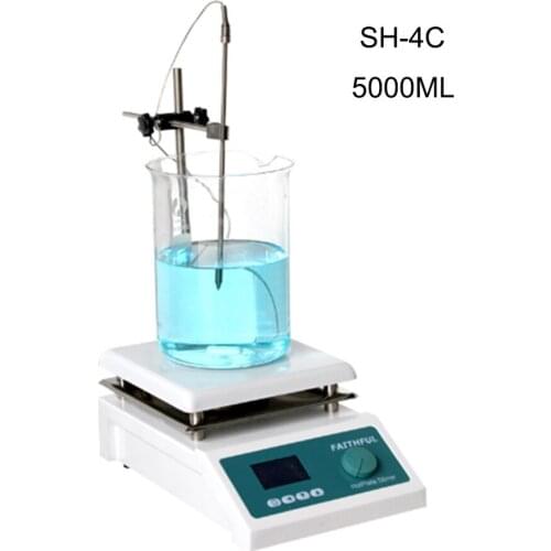 Free shipping SH-4C Laboratory Magnetic Stirrer with Heating Hotplate Blender mixer Temperature Digital Control Display