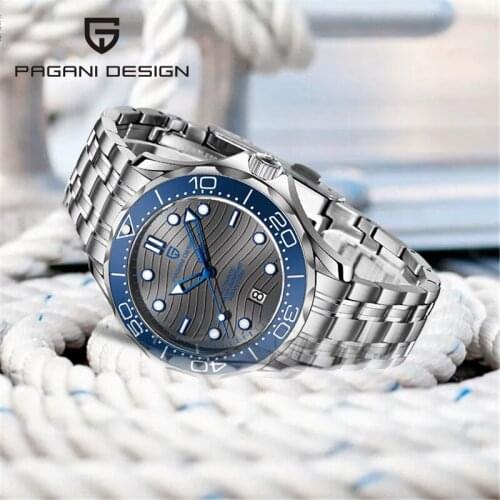 2021 Pagani Design Mens Watches Ceramic Bezel Mechanical Watch Men 100M Waterproof Business Wristwatch montre homme automatique