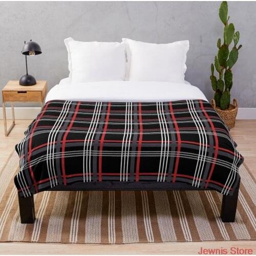 GTi Tartan Blanket Snowflake Wool Blanket Coral Fleece Bedspread Blankets Portable Blanket