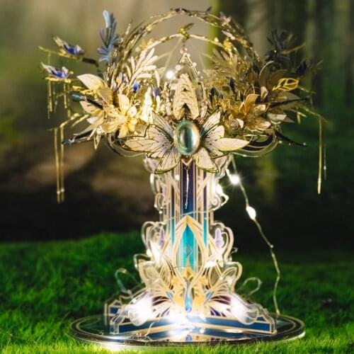 Art Model 3D Metal Puzzle Elf 's Crown model kits DIY Laser Cut Jigsaw Model Toys gift for children