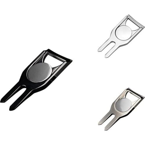 Golf Divot Tool,Multi-Purpose Zinc Alloy Golf Divot Repair Tool with Golf Ball Marker As a Bottle Opener