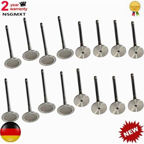 AP01 16pcs Engine Intake & Exhaust Valves for Audi A3 A4 A5 Q5 2.0T VW Golf Jetta Beetle Passat CC 2.0L 06D109611H 06D109601M
